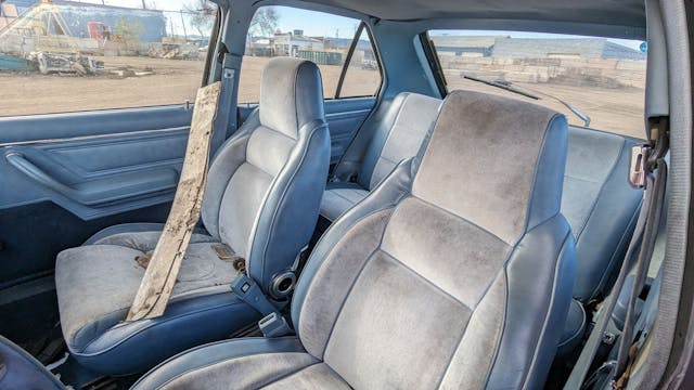 1988 Plymouth Horizon America interior seats