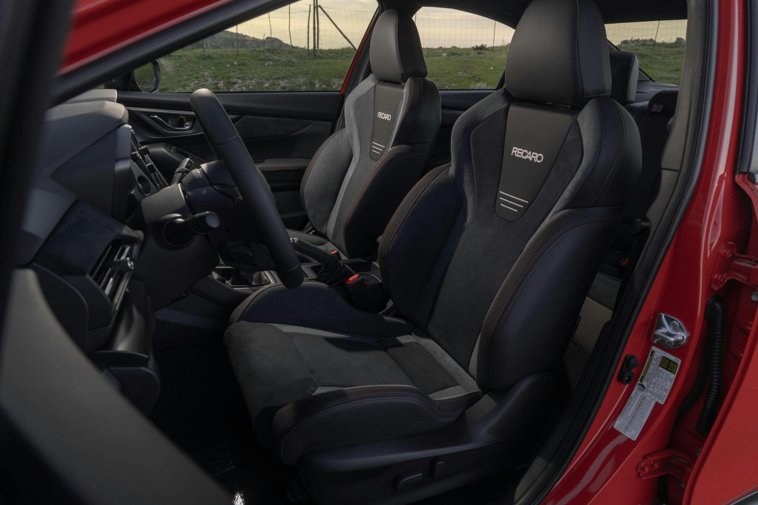 2024 Subaru WRX TR interior recaro seats
