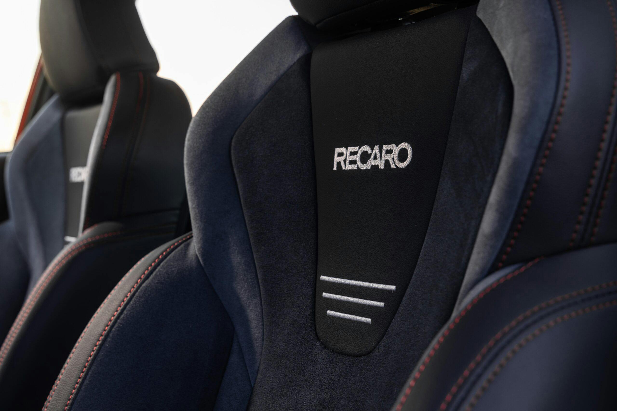 2024 Subaru WRX TR interior recaro seat detail