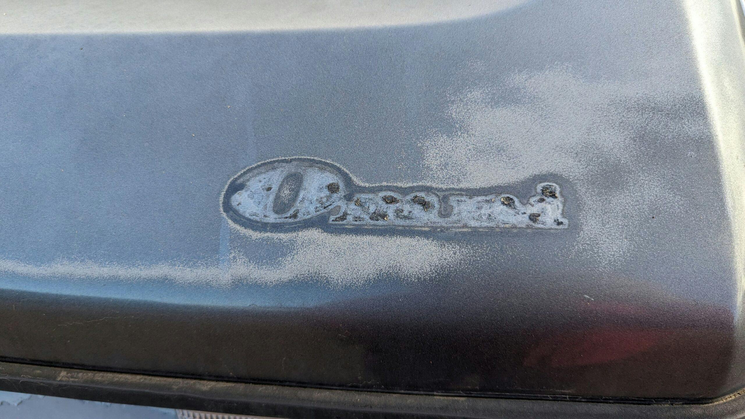 1988 Plymouth Horizon America missing badge patina