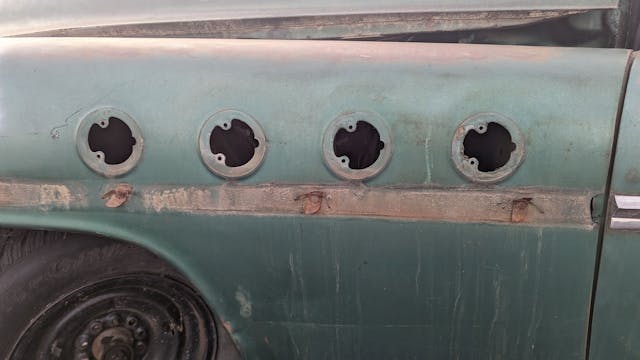 1951 Buick Roadmaster Riviera Sedan body holes
