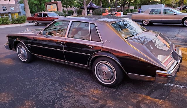 1980 Cadillac Seville Elegante rear three quarter sundown