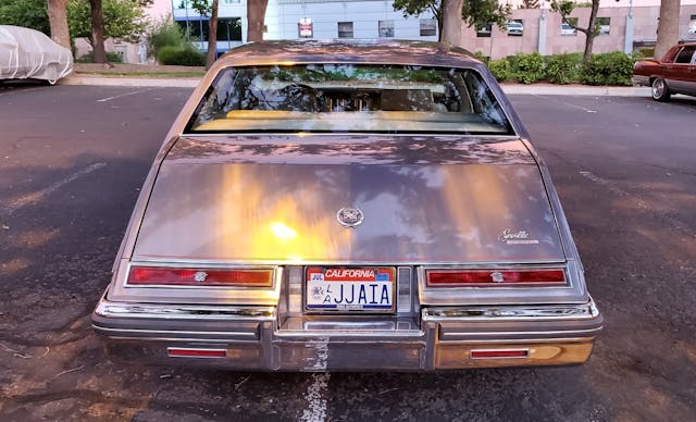 1980 Cadillac Seville Elegante rear sundown