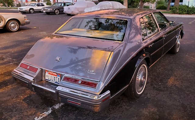 1980 Cadillac Seville Elegante rear three quarter sundown