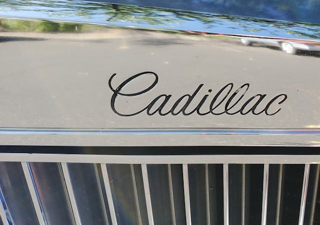 1980 Cadillac Seville Elegante grille script lettering detail