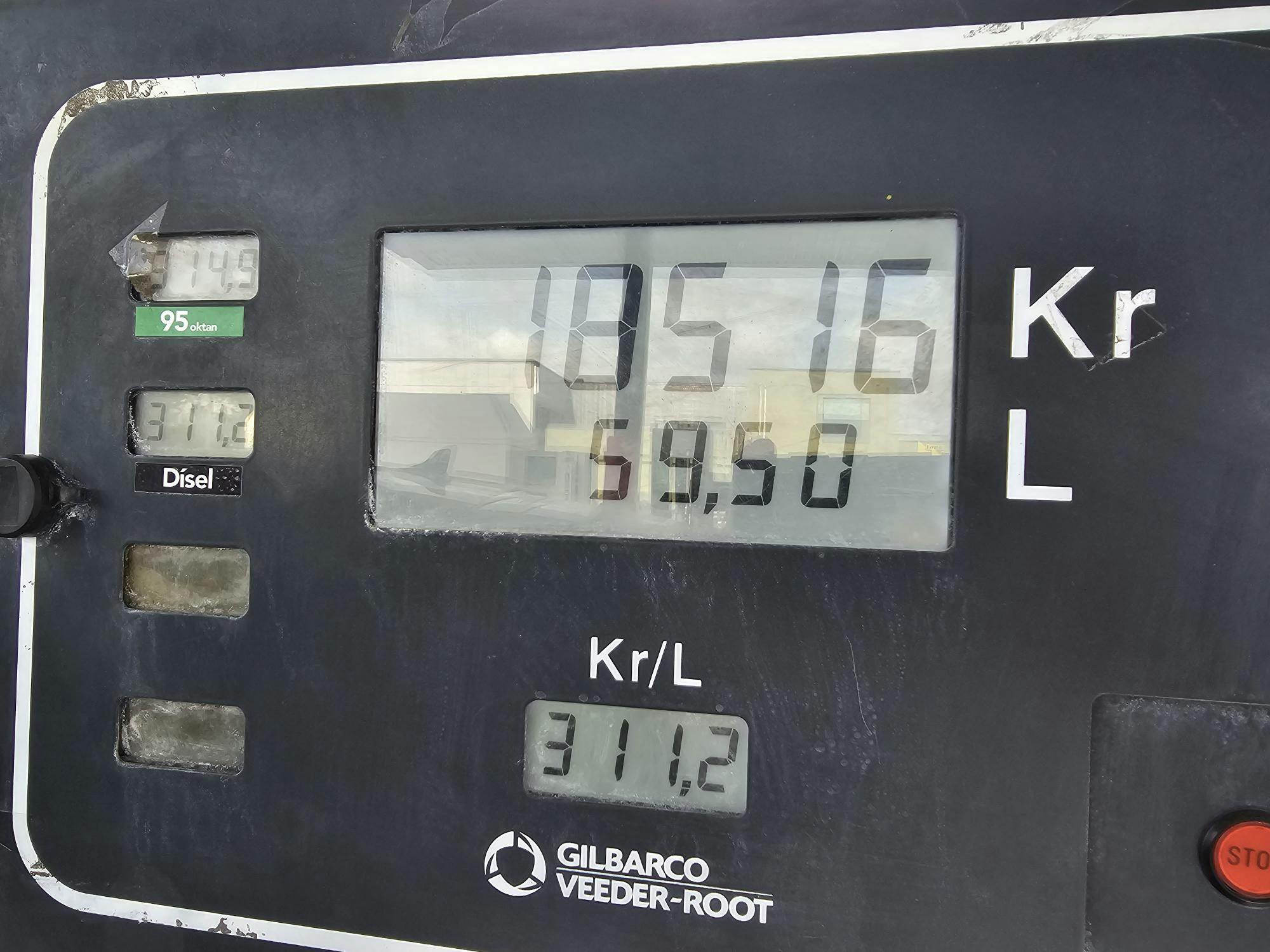 Iceland Expensive gas prices per liter