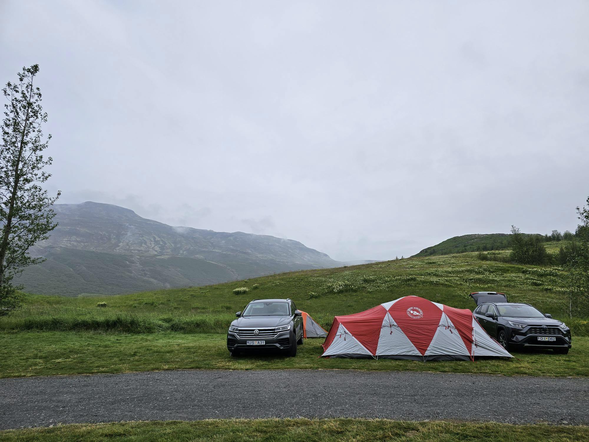 Iceland Our car and tent setup