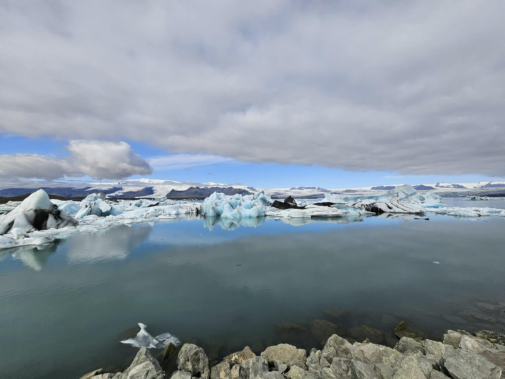 Iceland Scenery icecaps in sea