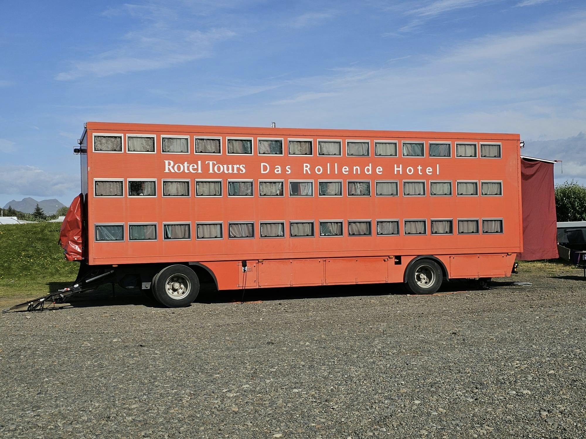 Iceland Tractor Trailer hotel on wheels