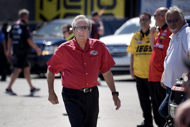 Team owner Don Schumacher is seen during the 18th annual DENSO Spark Plugs NHRA Nationals on Sunday, April 2