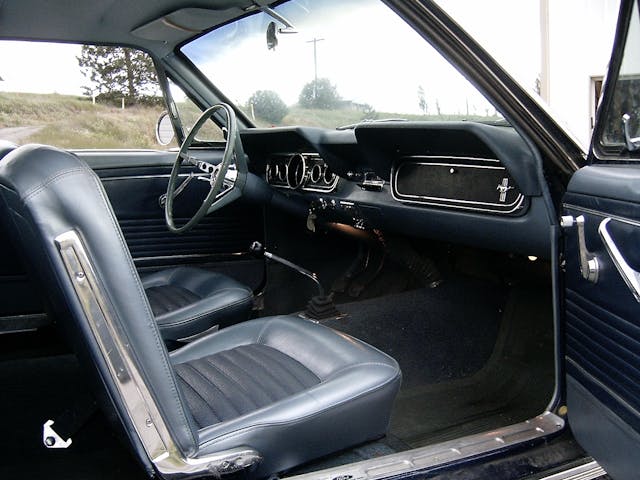1966 Ford Mustang interior passenger side