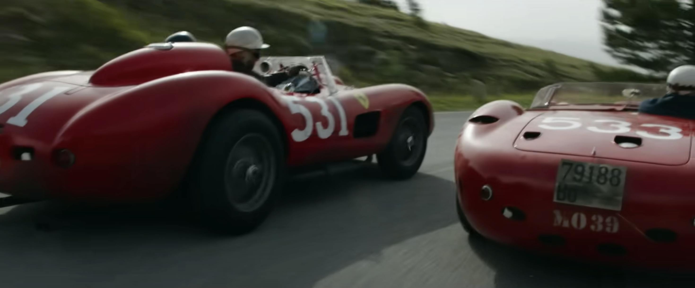 Ferrari film racing action still overtake