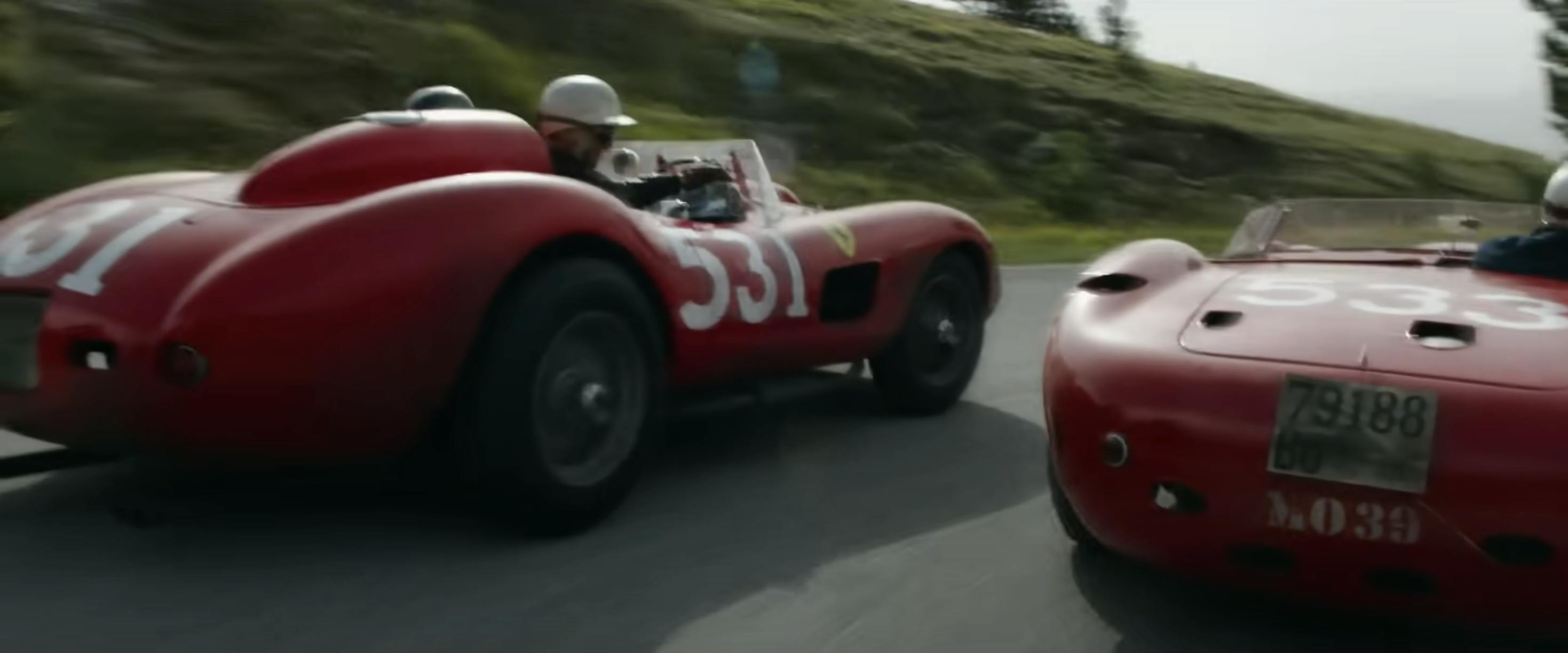 Ferrari film racing action still overtake