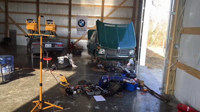 Hack Mechanic Rob Siegel garage green bmw