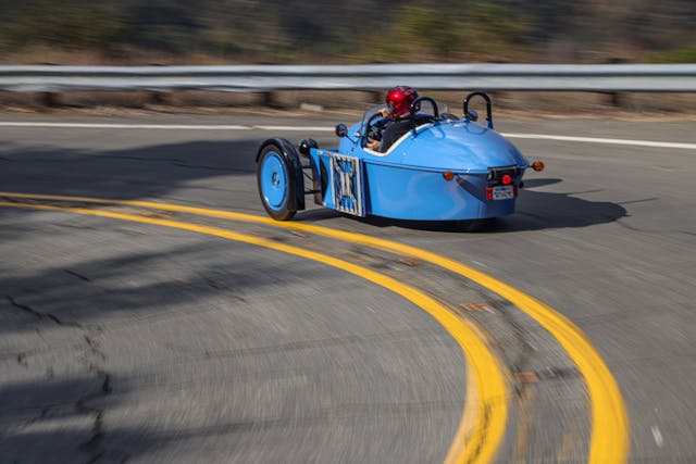 Slingshot Morgan malibu road action rear three quarter