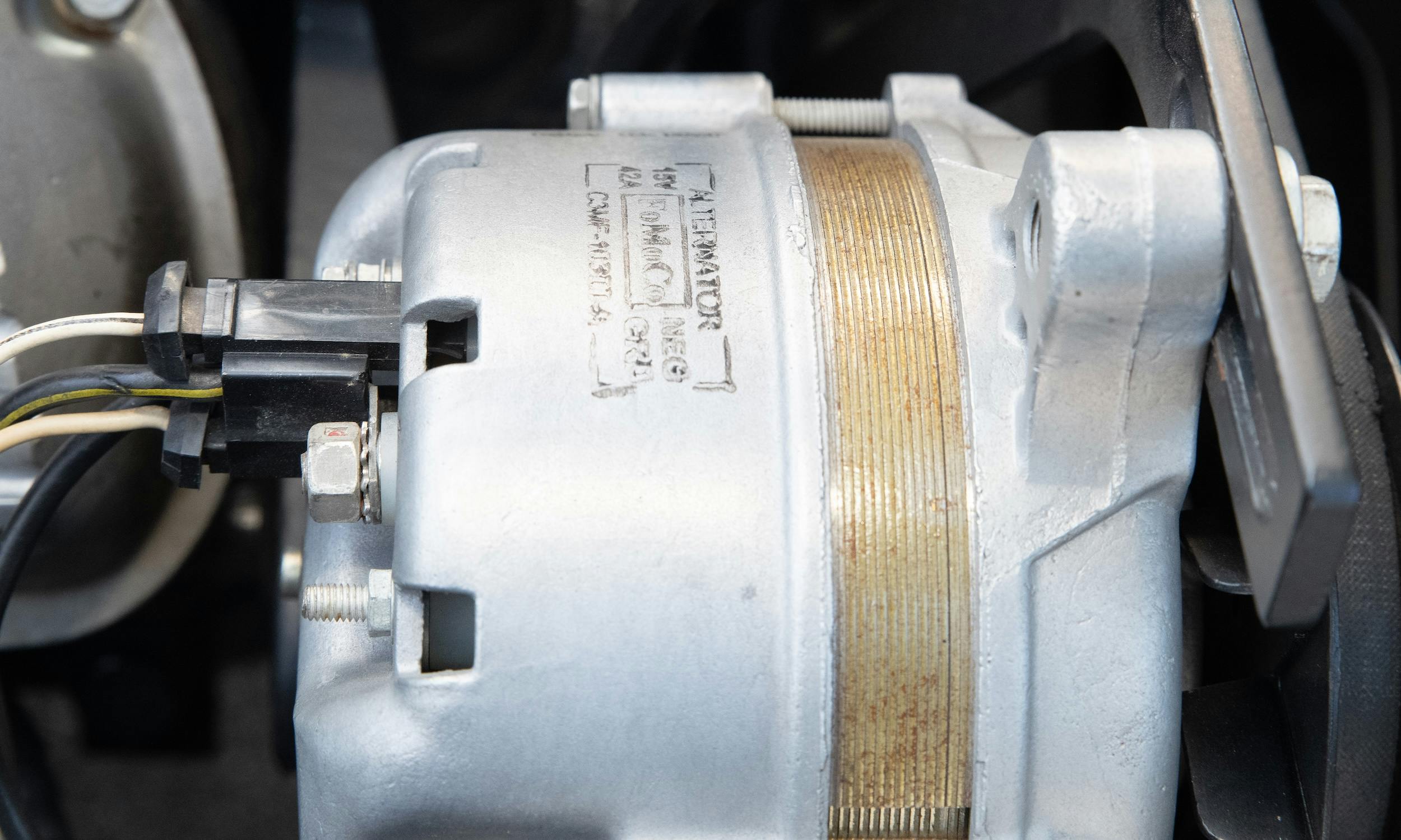 1964 Shelby Cobra engine alternator detail