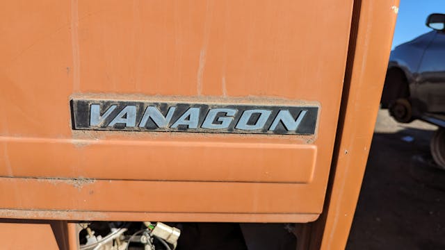 1981 Volkswagen Vanagon badge