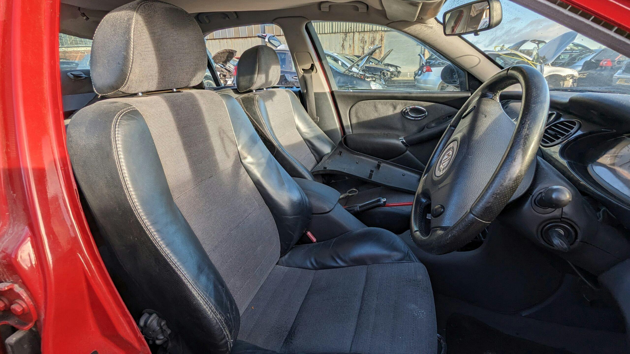 2005 MG ZT 190 interior seats