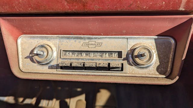 1963 Chevrolet Corvair Monza Club Coupe parts car radio
