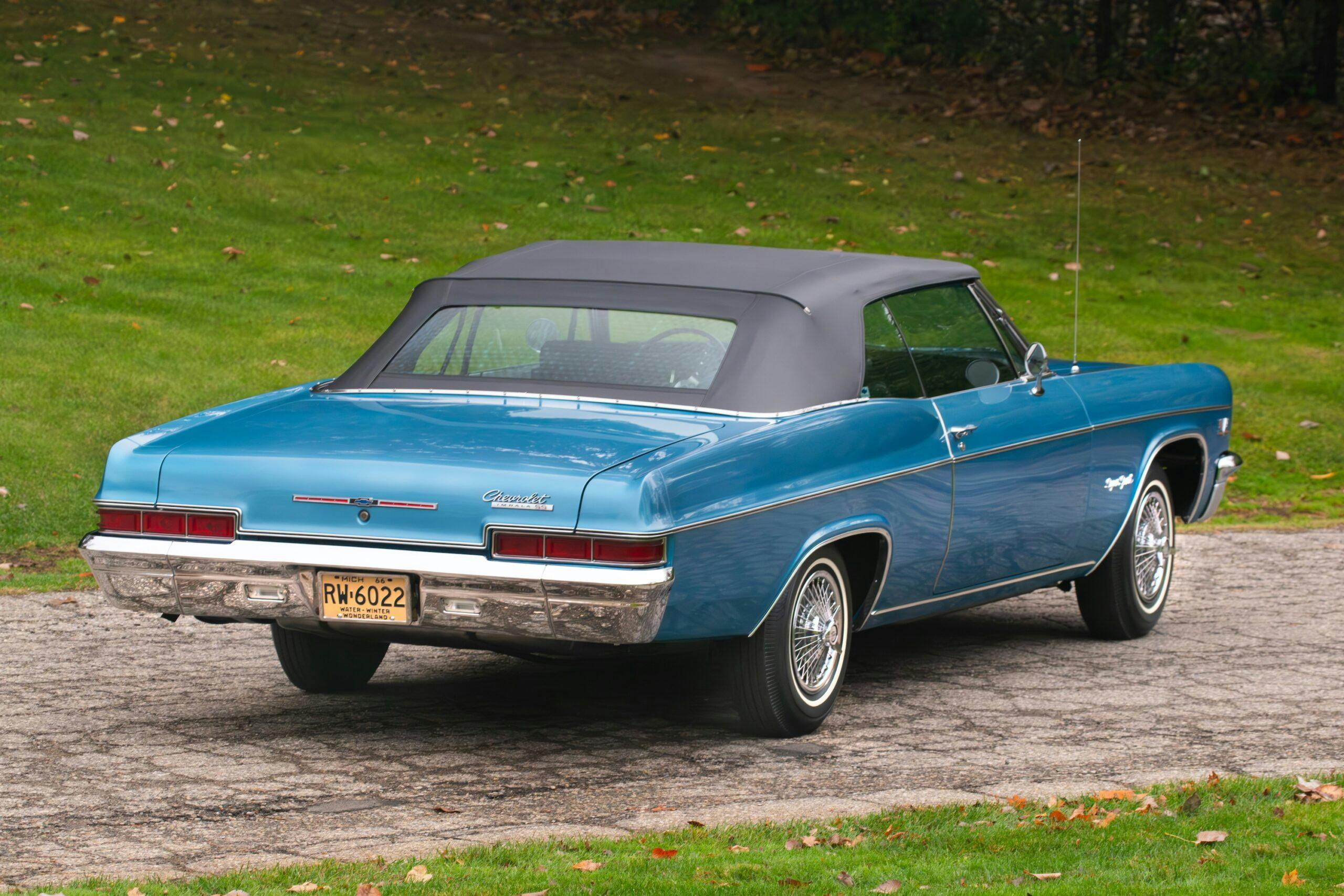 1966 Impala Super Sport convertible rear three quarter