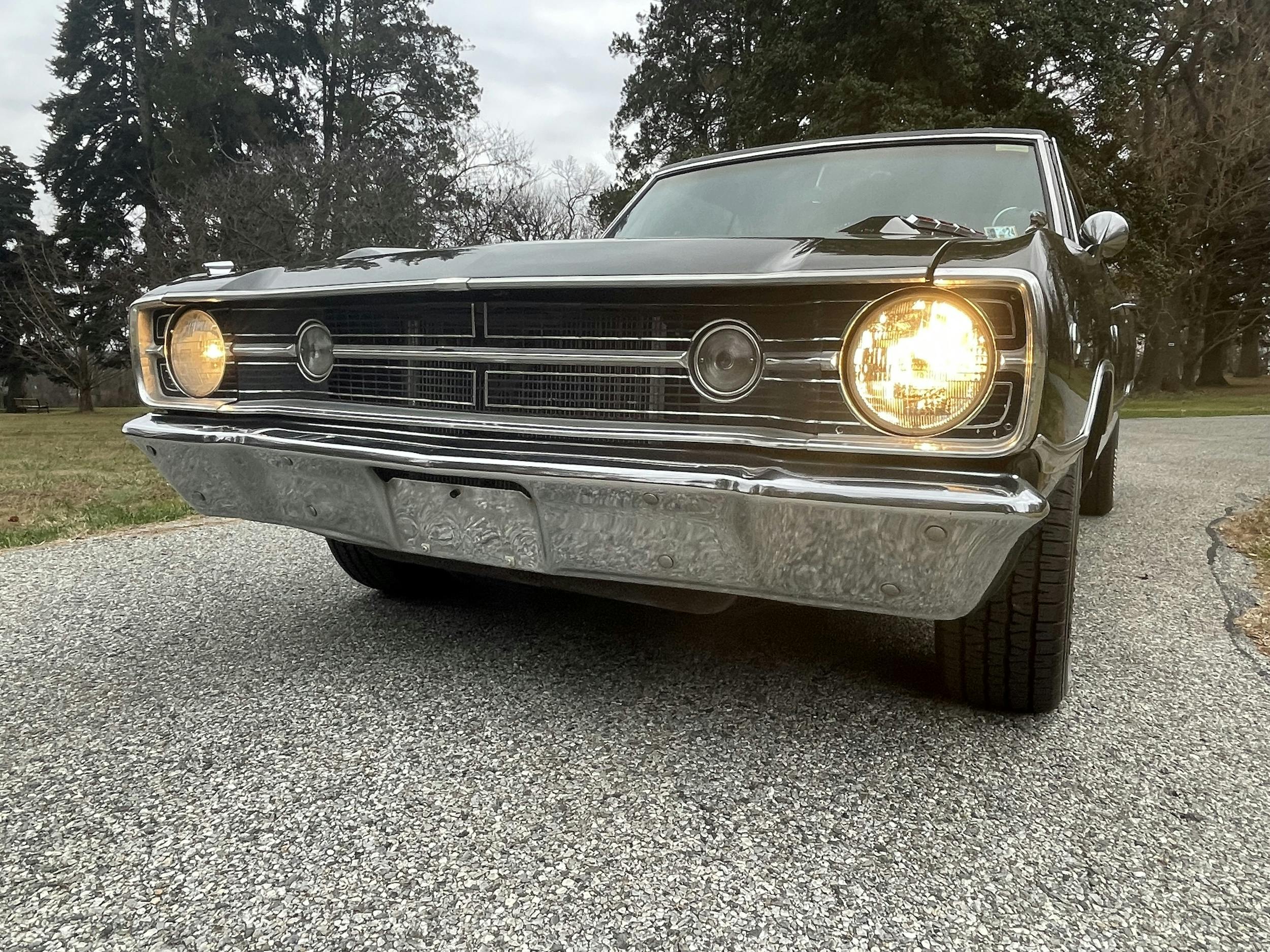 1968 Dodge Dart GT front lights on