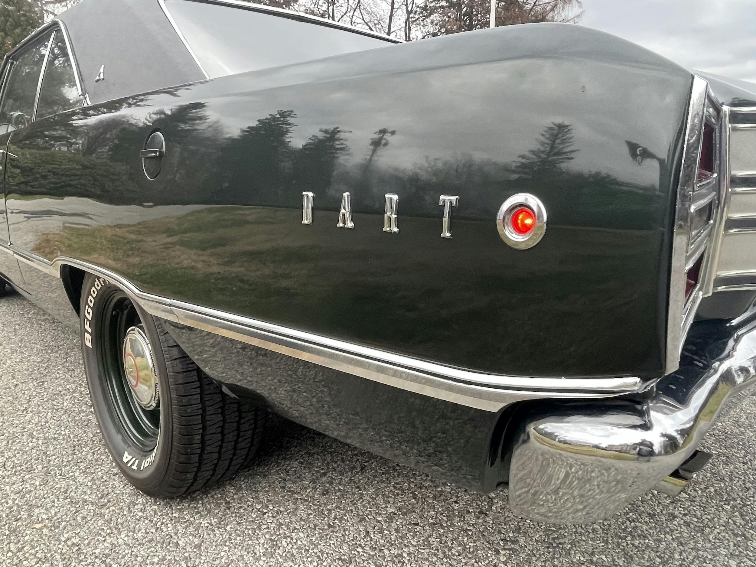 1968 Dodge Dart GT rear badging side marker