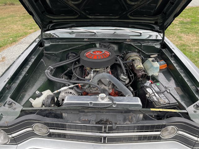 1968 Dodge Dart GT engine bay full