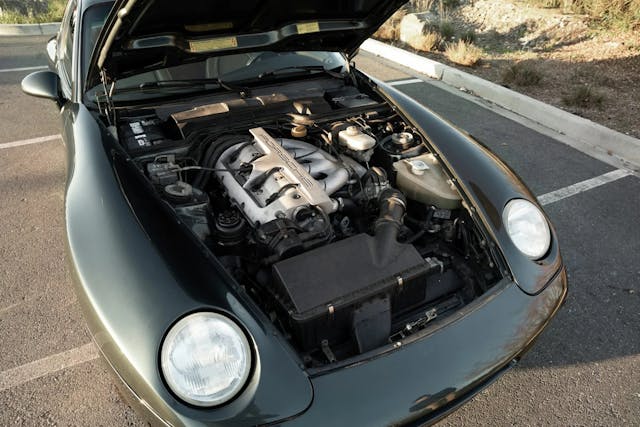 1994 Porsche 968 coupe hood up engine