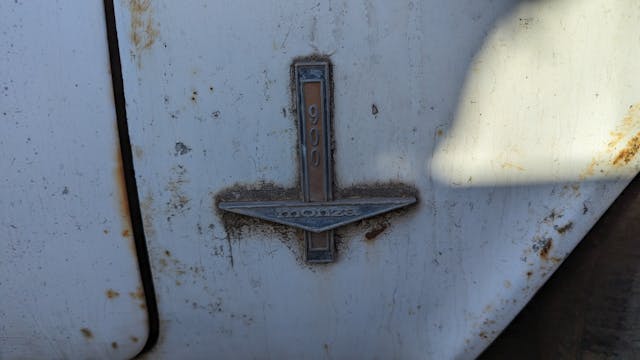 1963 Chevrolet Corvair Monza Club Coupe parts car badge