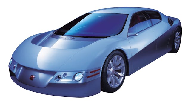 2001 Honda Dualnote concept car front three quarter