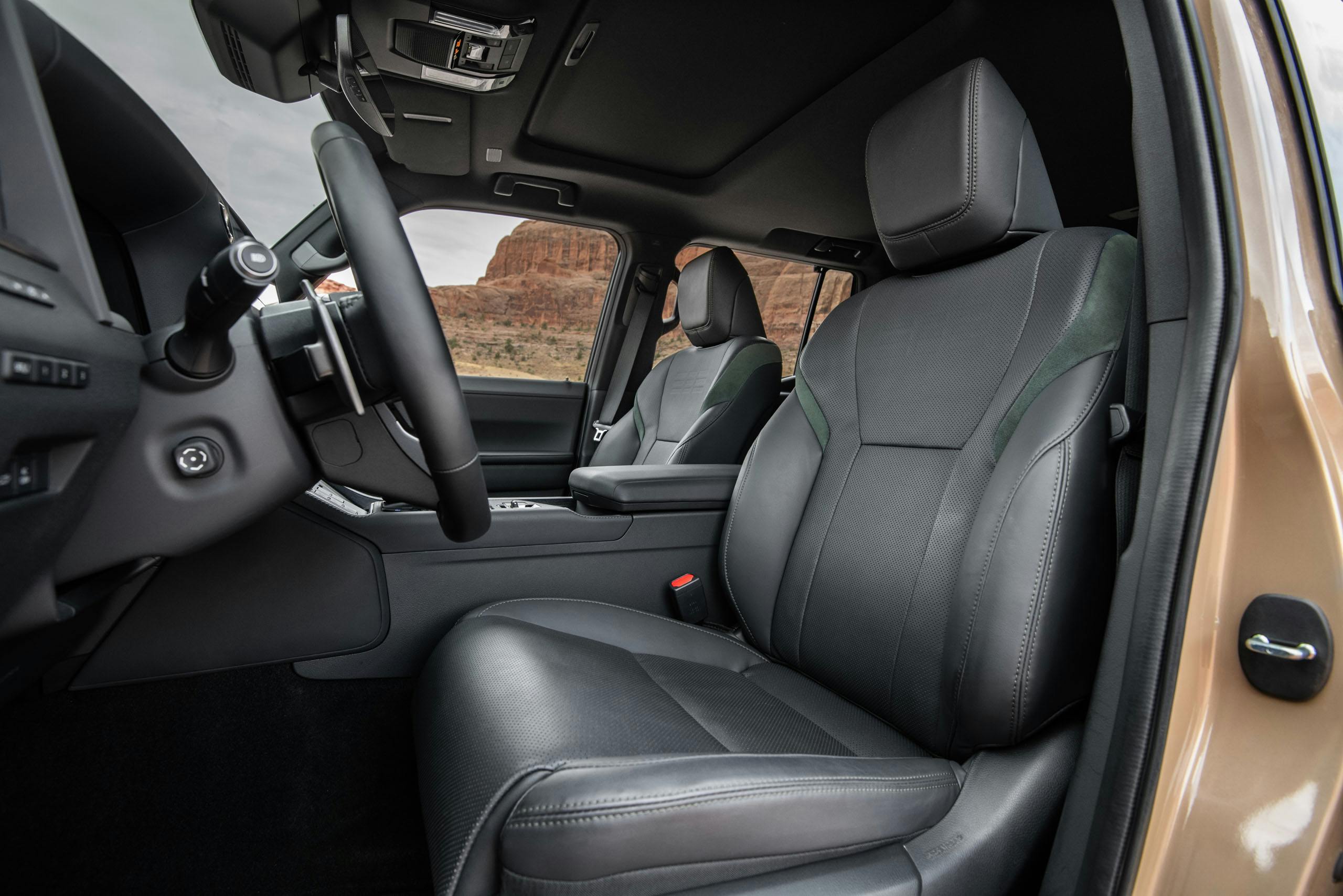 2024 Lexus GX 550 Overtrail+ interior front seats detail