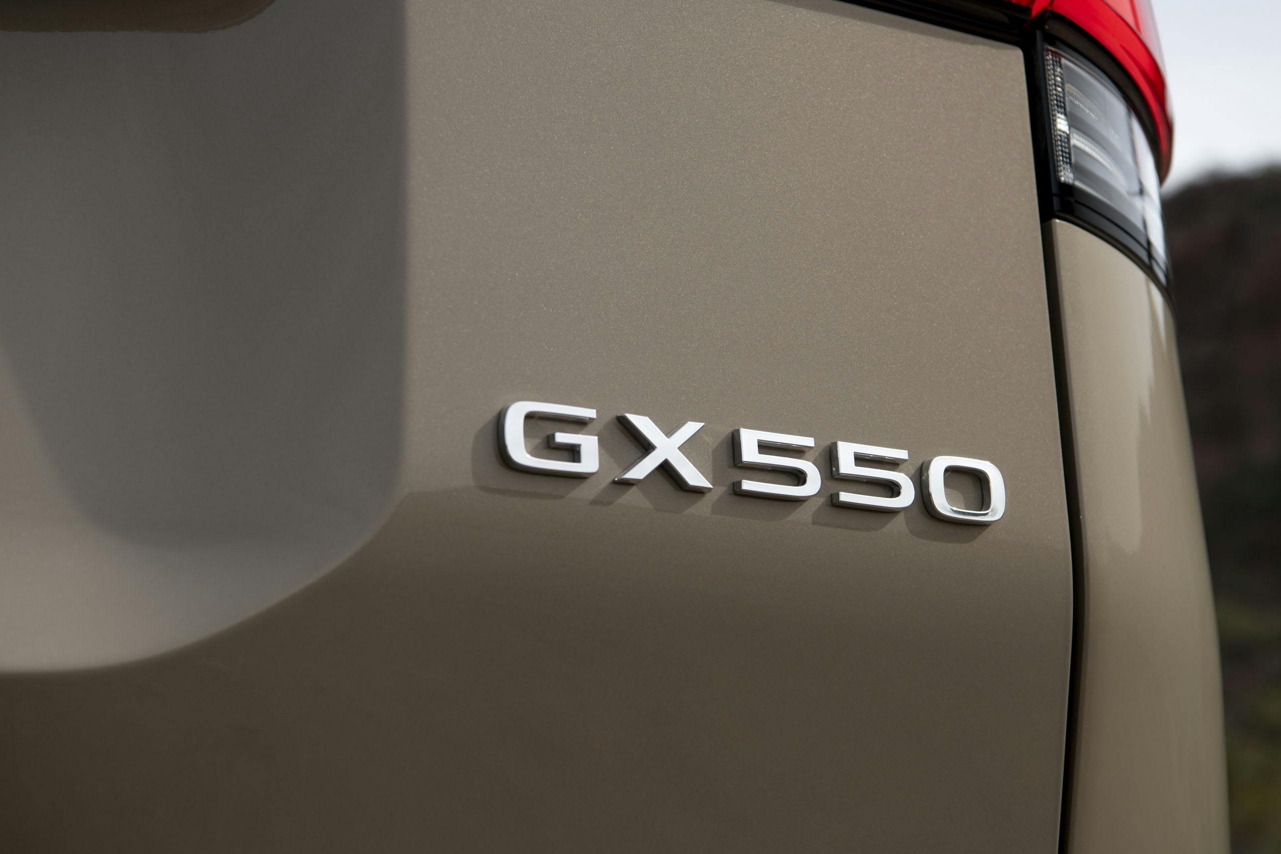2024 Lexus GX 550 Overtrail+ exterior rear badge detail
