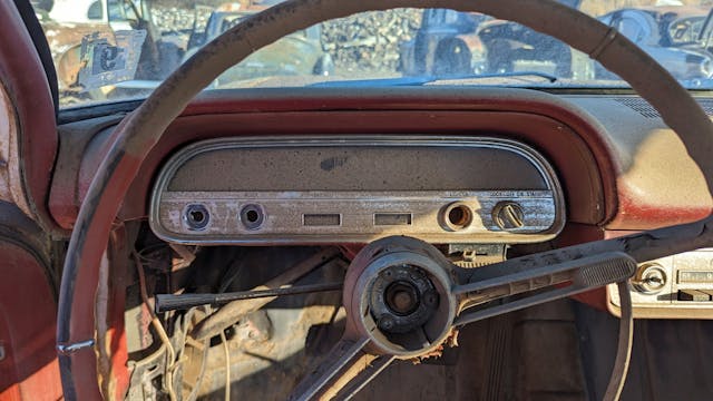 1963 Chevrolet Corvair Monza Club Coupe parts car interior dash gauge panel