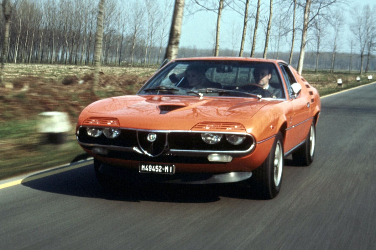 1972 Alfa Romeo Montreal front three quarter action