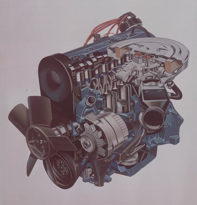 1977 Chevrolet Vega 140 C.I.D. L-4 engine