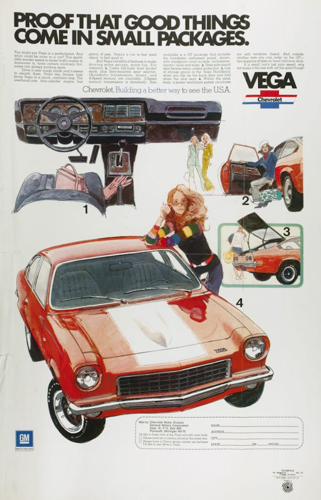 1973 Chevrolet Vega Hatchback Coupe ad