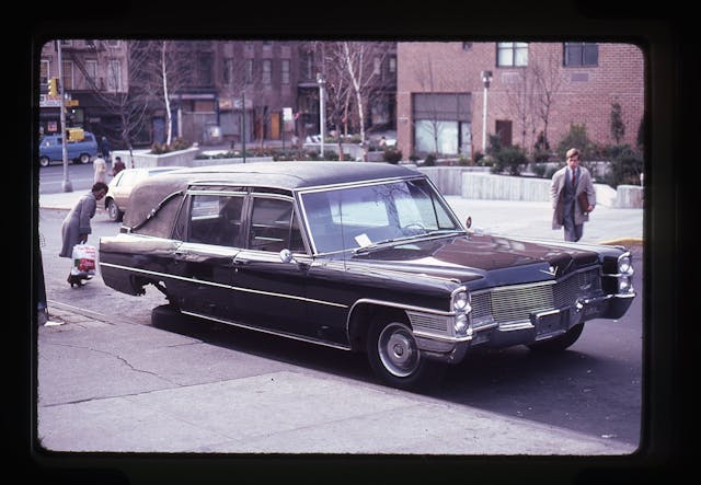1965 Cadillac Hearse front 3/4 missing wheel