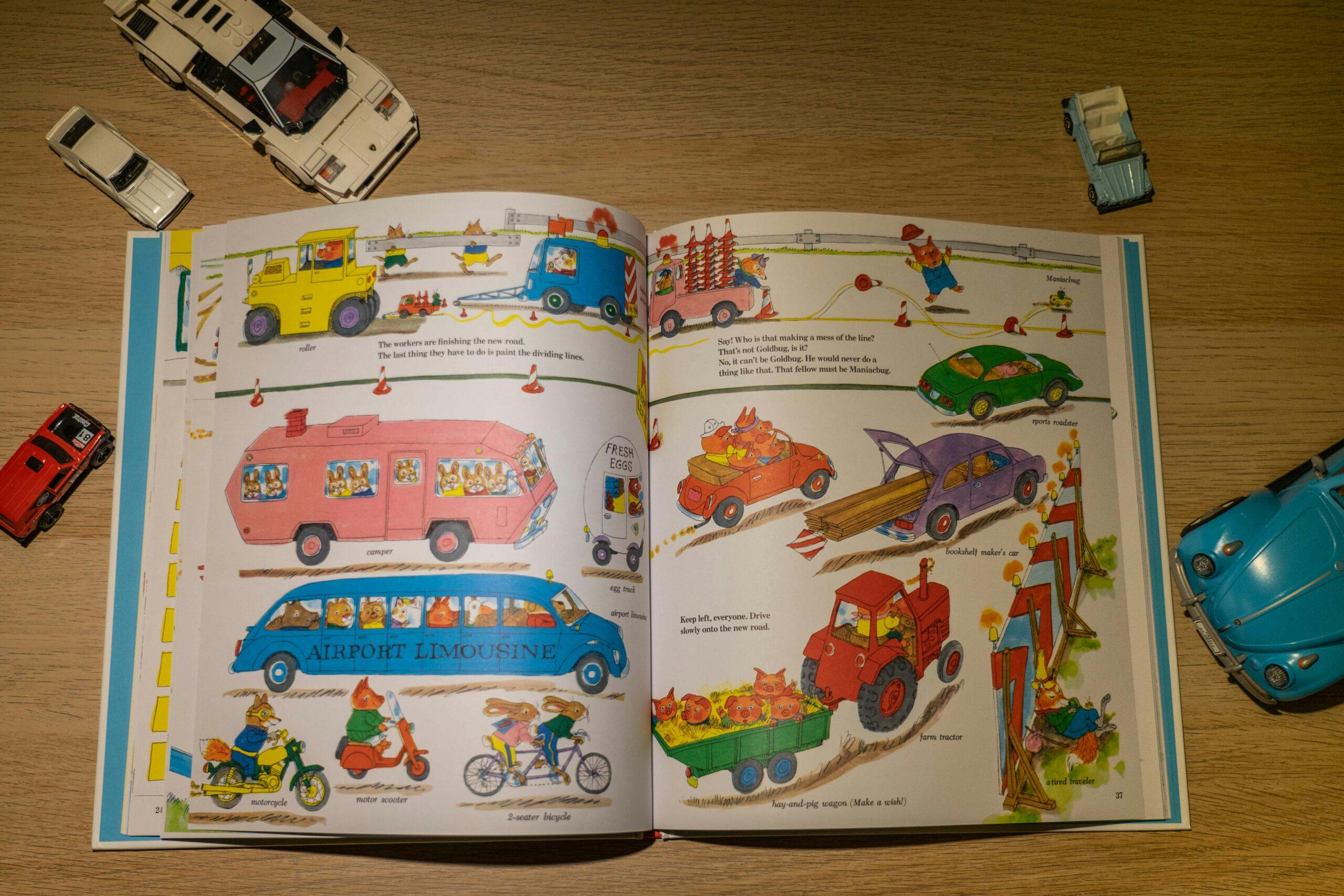 cars and trucks and things that go book