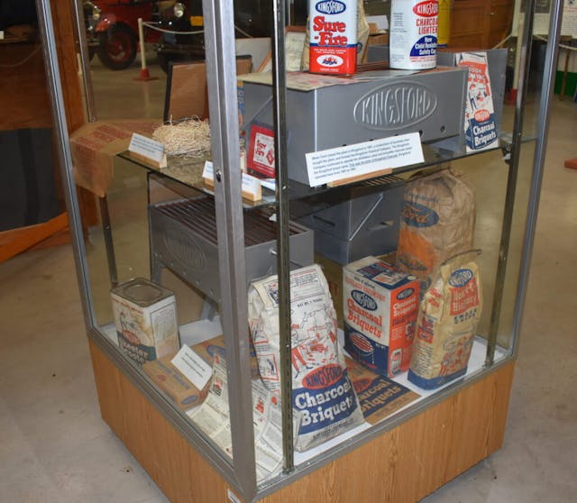Ford charcoal briquets display case historical