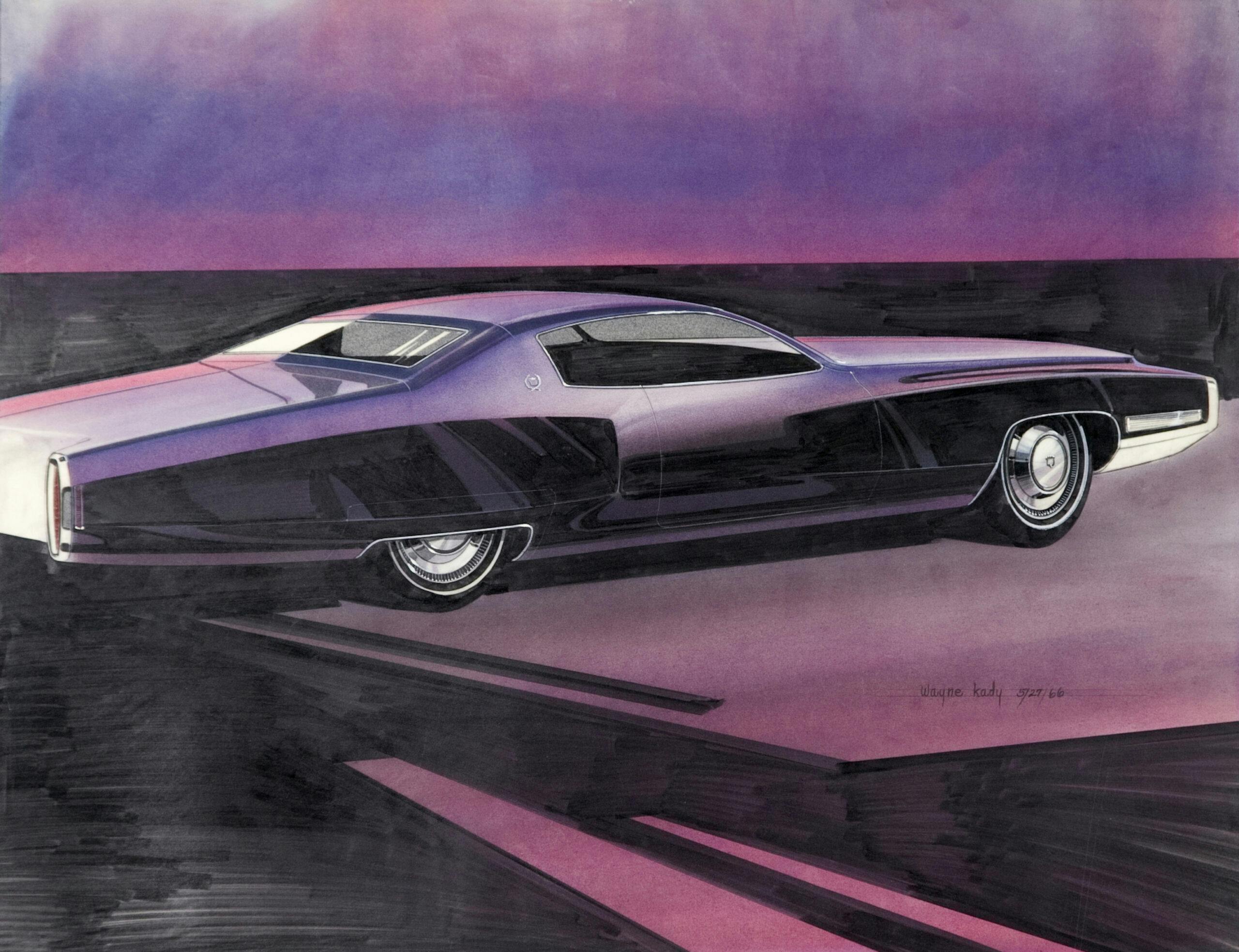Cadillac Design Proposals wayne kady illustration purple pink illustration