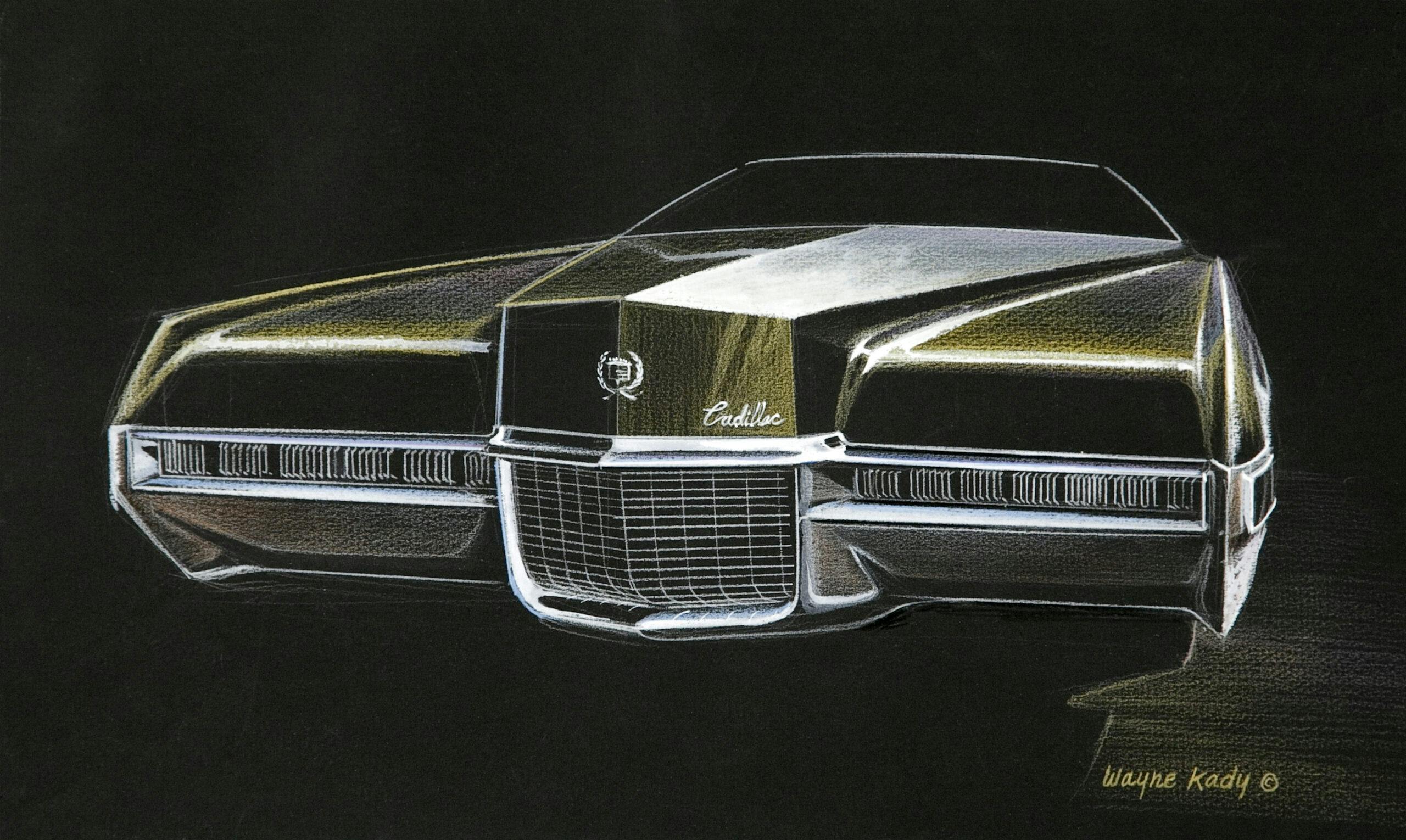 GM Wayne Kady Design Cadillac illustration