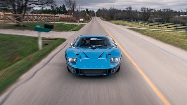 Ford GT40 driving front