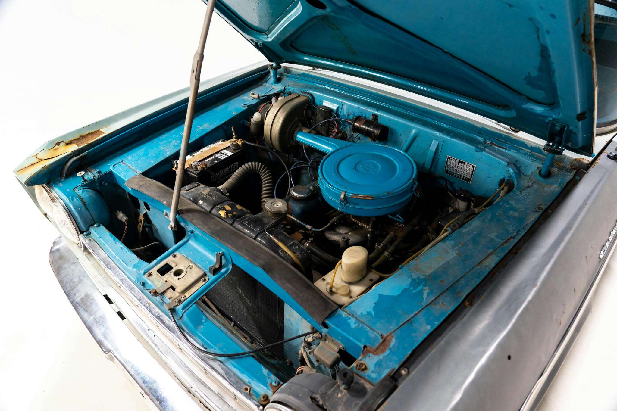 1964 Nissan Cedric unrestored engine