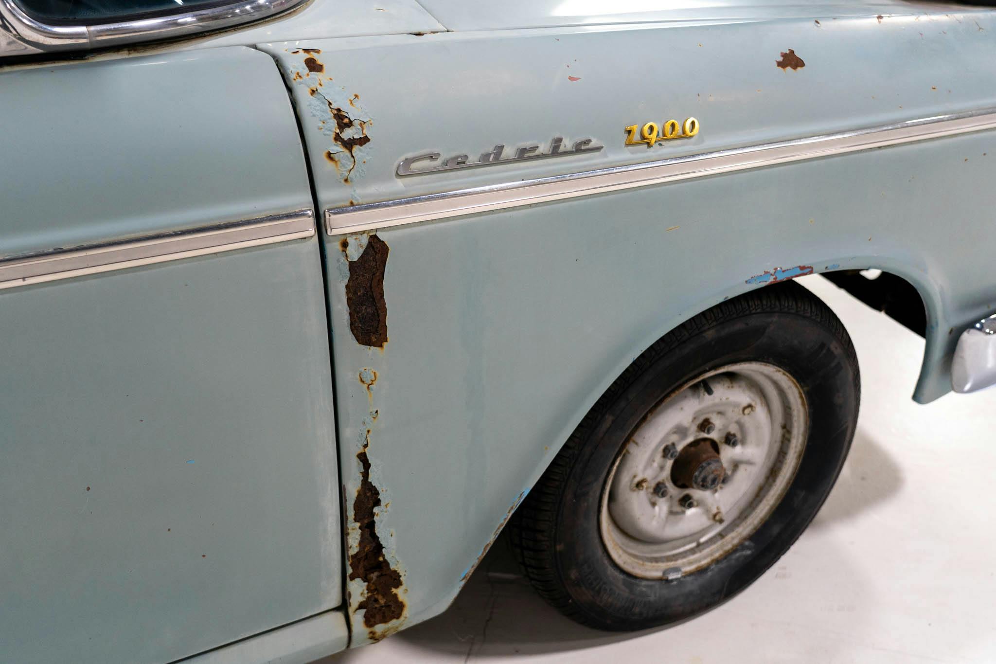 1964 Nissan Cedric unrestored fender badges