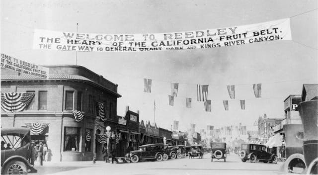 Reedley California downtown 1920s