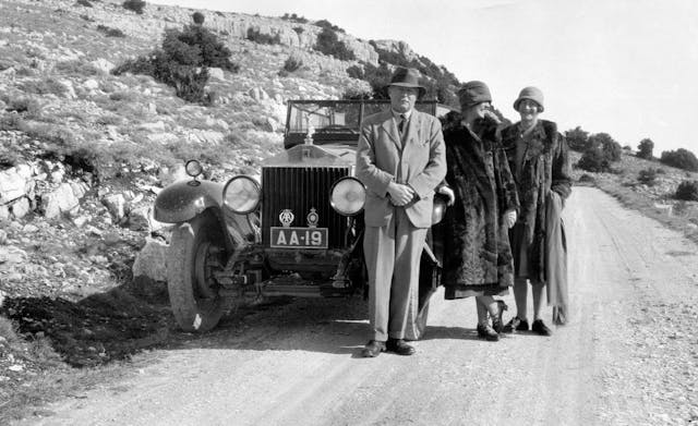 John Scott Montagu with Rolls - Royce Phantom 1