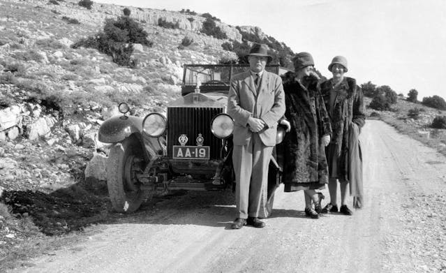 John Scott Montagu with Rolls - Royce Phantom 1