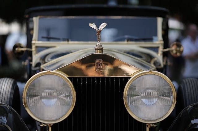 Vintage Rolls Royce Closeup Concorso d'Eleganza Villa D'Este Como Italy