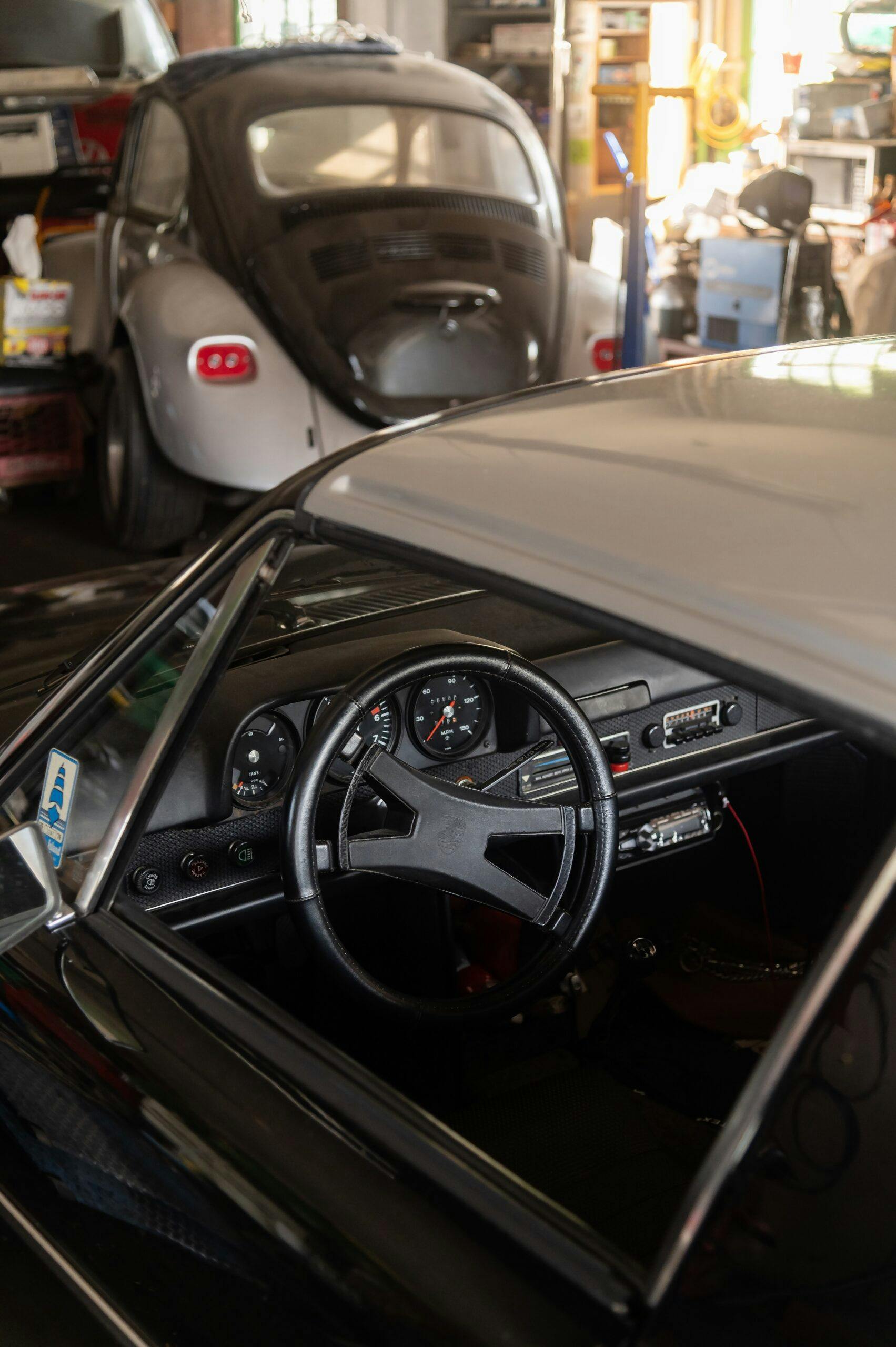 Shop Profile Freccia Brothers vintage Porsche 914 interior steering wheel