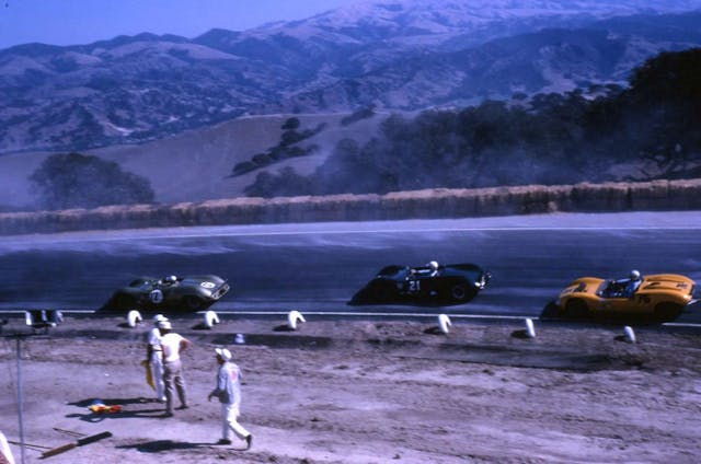 Vintage Laguna Seca racing action